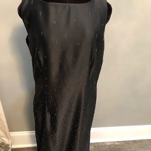 Annabaura black beaded size 14 dress